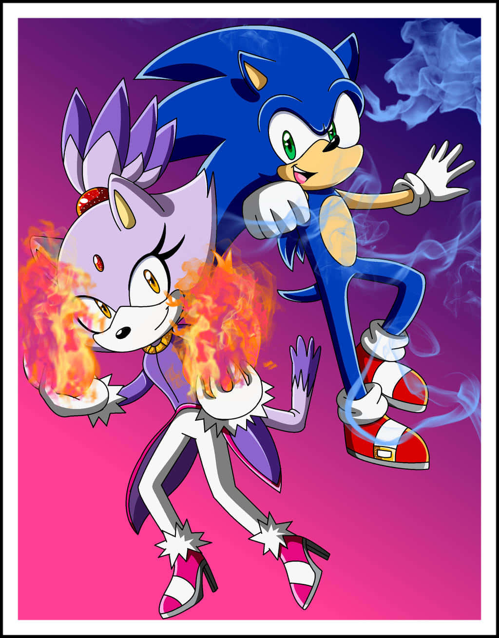 Sonic And Blaze: Racing To Victory Wallpaper