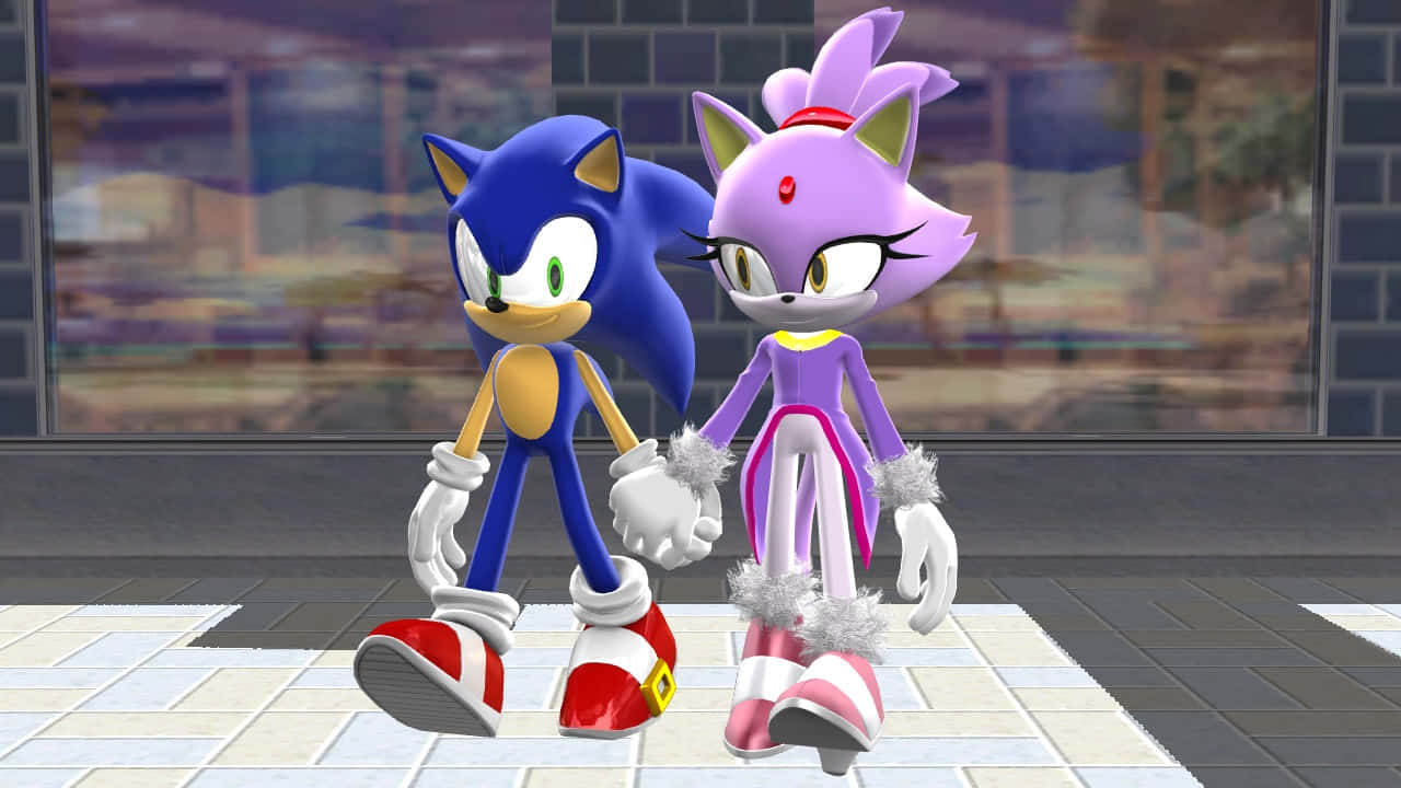 Sonic And Blaze: Unstoppable Team Wallpaper