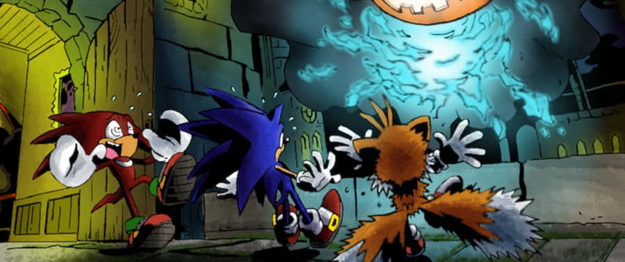 Sonic And Friends Exploring The Mystic Mansion Wallpaper