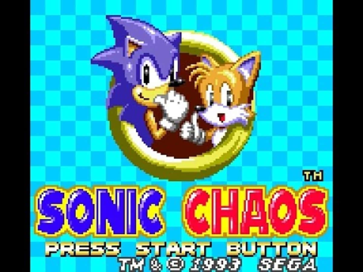 Sonic And Tails In Action In Sonic Chaos Wallpaper