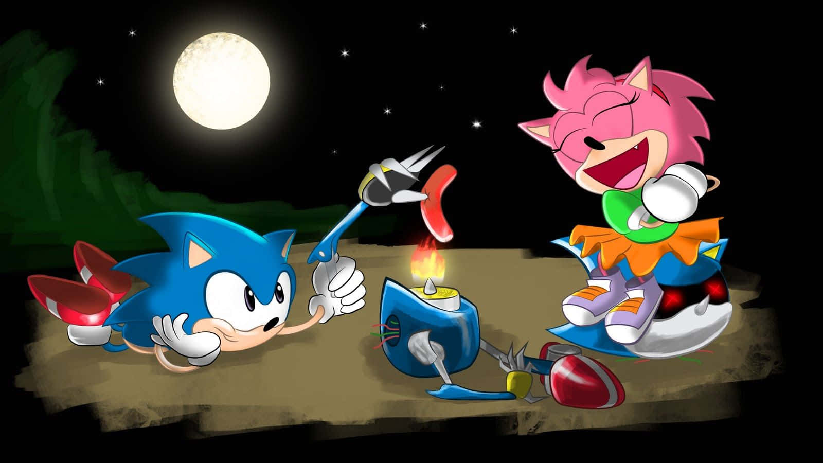 Sonic Cd - A Classic Adventure Wallpaper