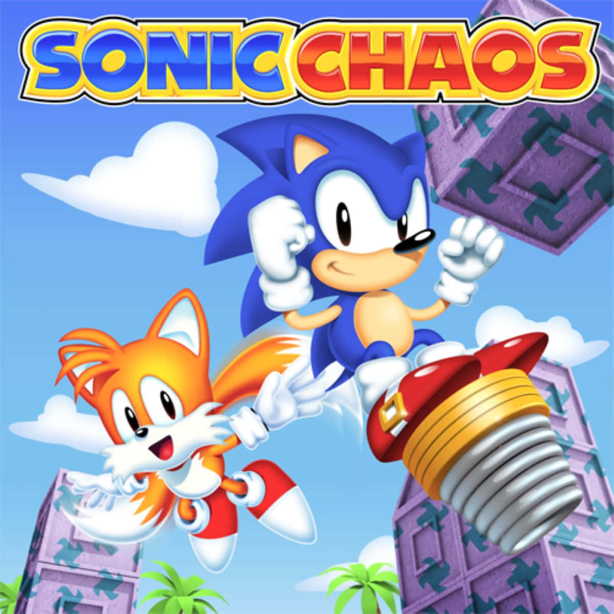 Sonic_ Chaos_ Game_ Cover_ Art Wallpaper