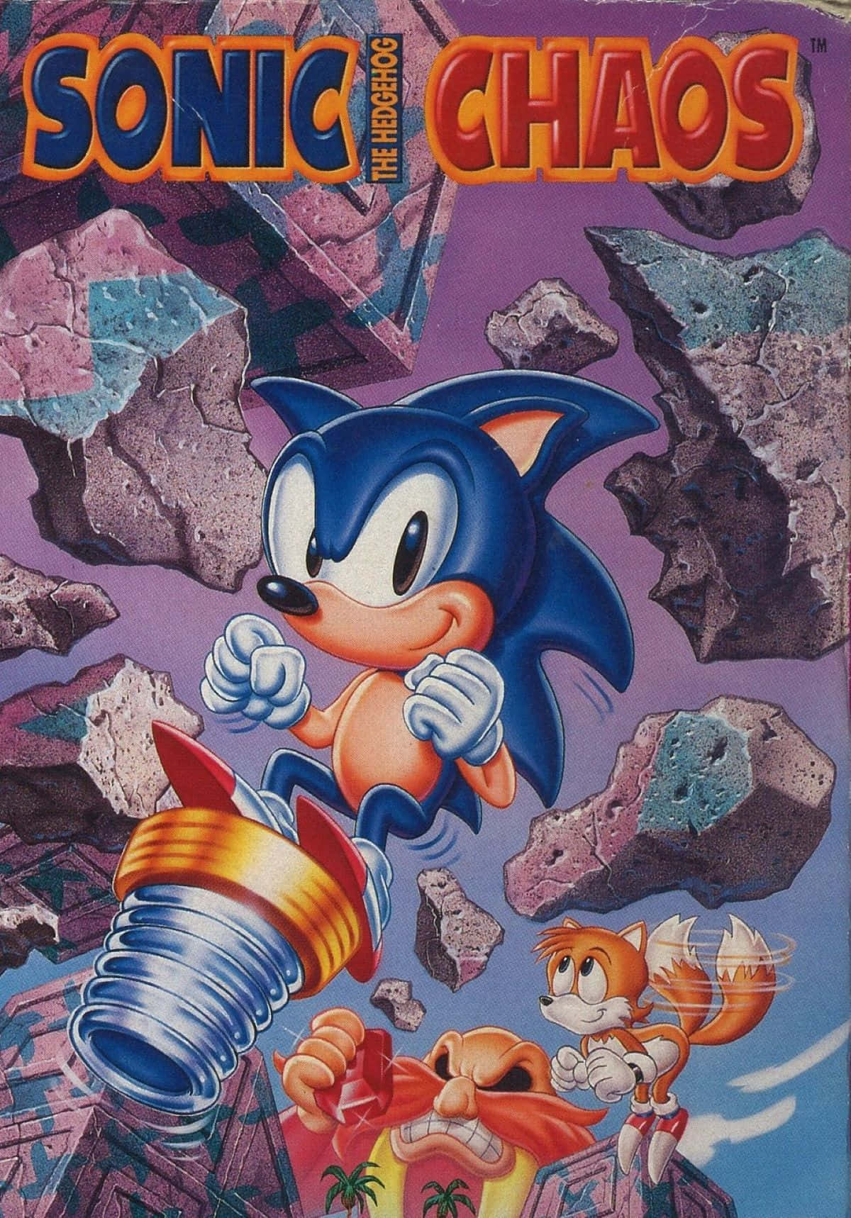 Sonic_ Chaos_ Game_ Cover_ Art Wallpaper