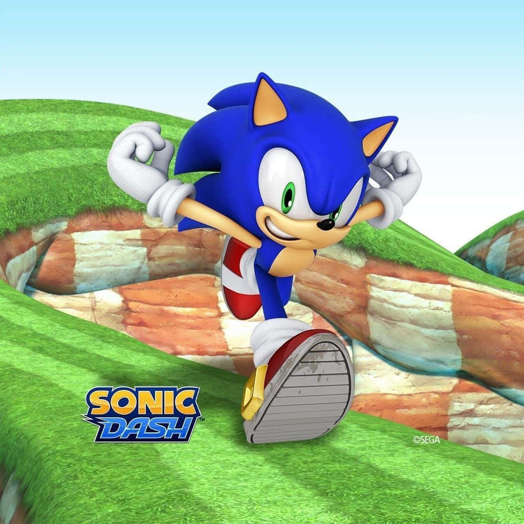 Sonic Dash Action Scene Wallpaper