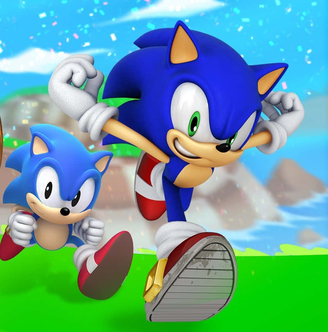 Sonic Dash In High-speed Action Mode Wallpaper