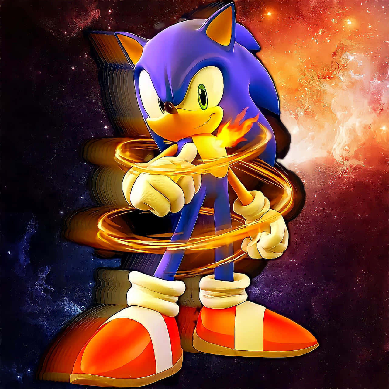 Sonic Embarks On An Adventurous Journey In The Colorful World Of The Secret Rings. Wallpaper