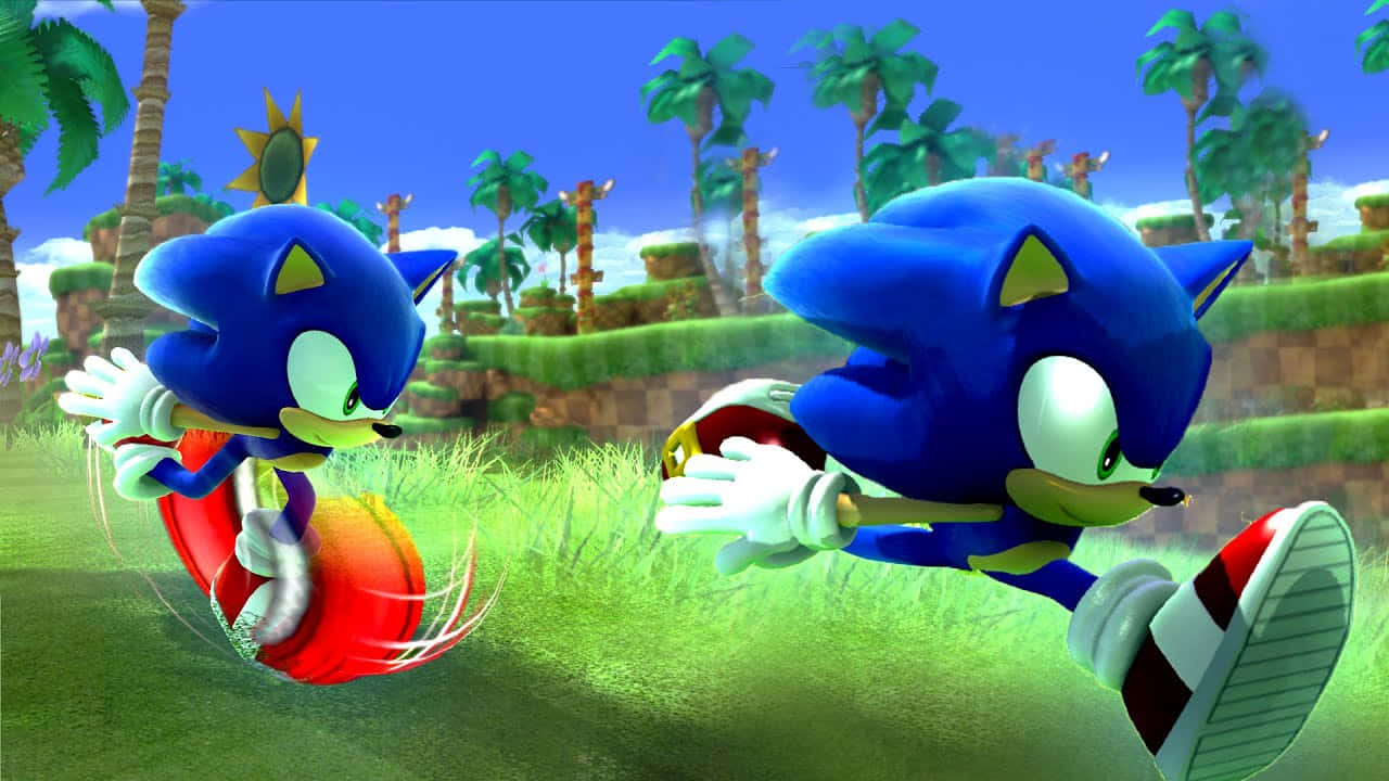 Sonic Generations Classic Modern Race Wallpaper