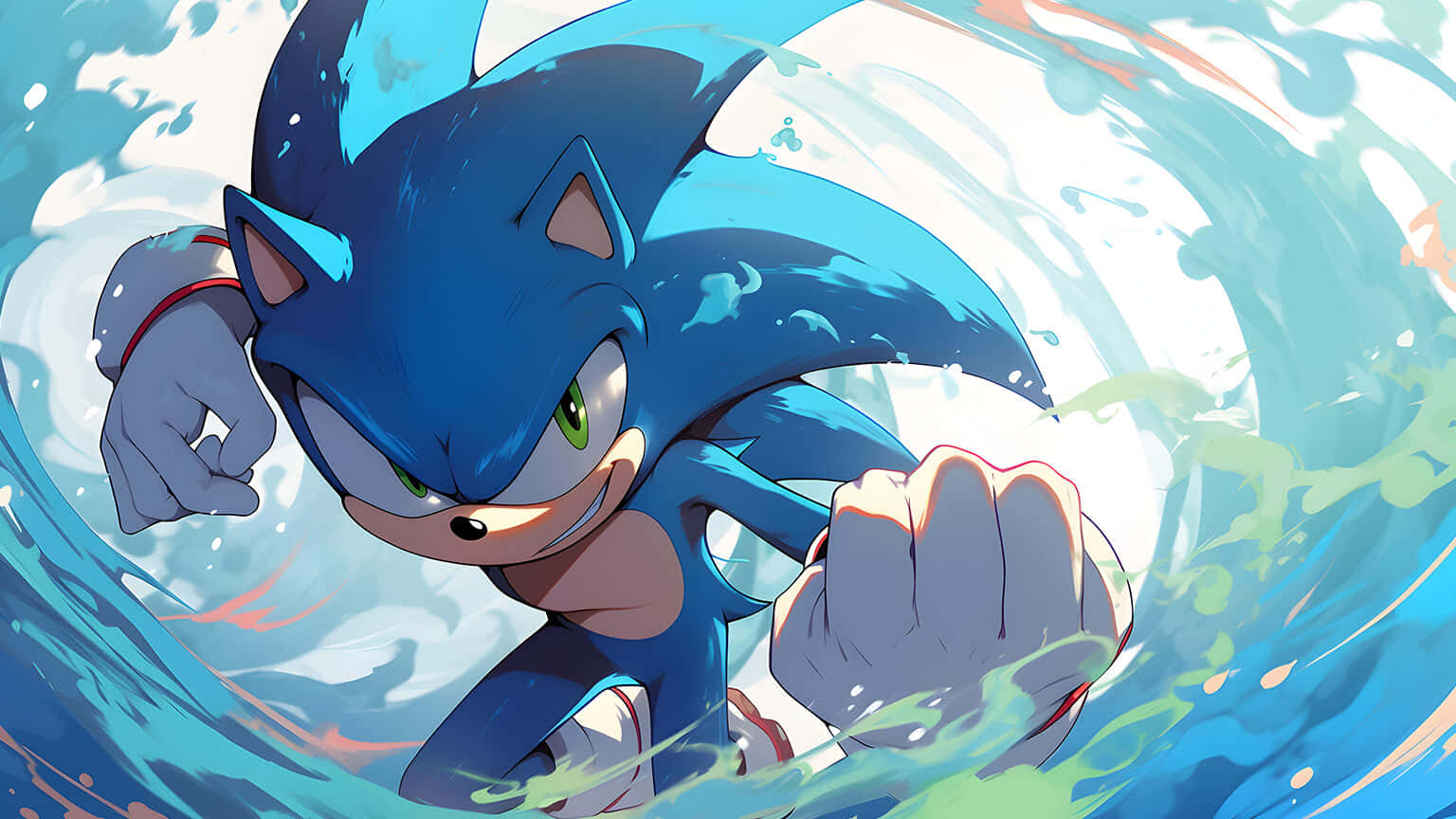 Sonic Speed Dash Artwork Wallpaper