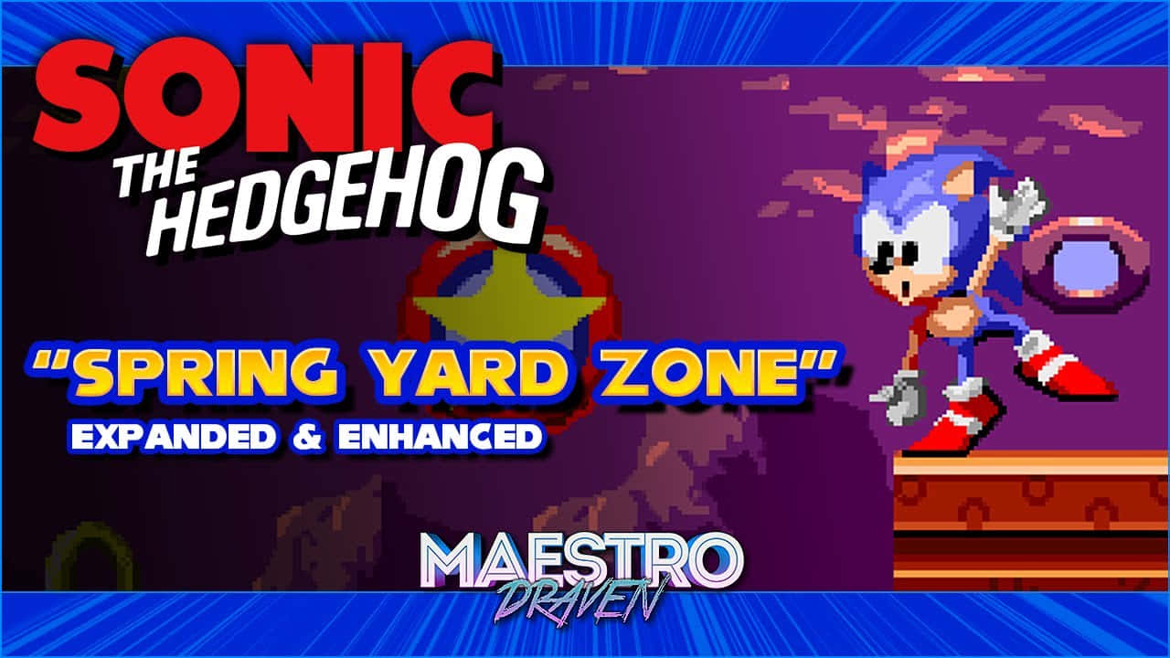 Sonic Spring Yard Zone Enhanced Promotional Art Wallpaper