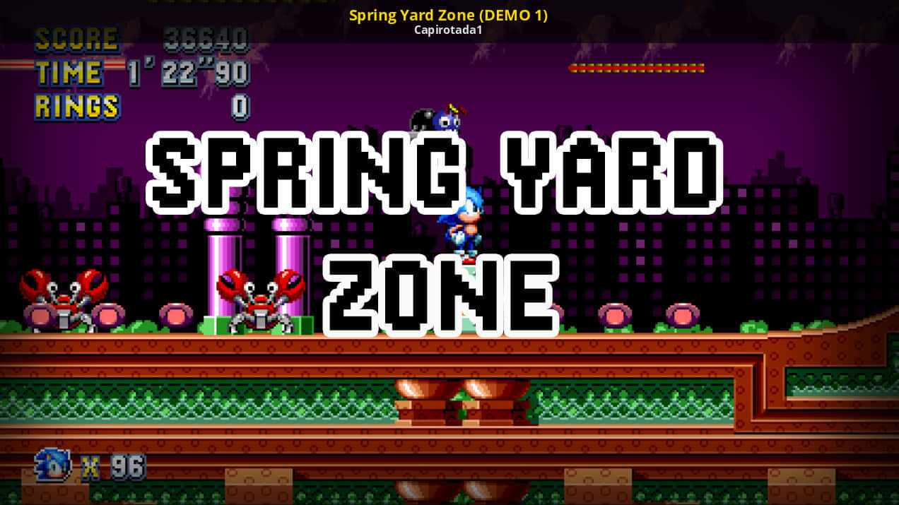 Sonic Spring Yard Zone Gameplay Wallpaper