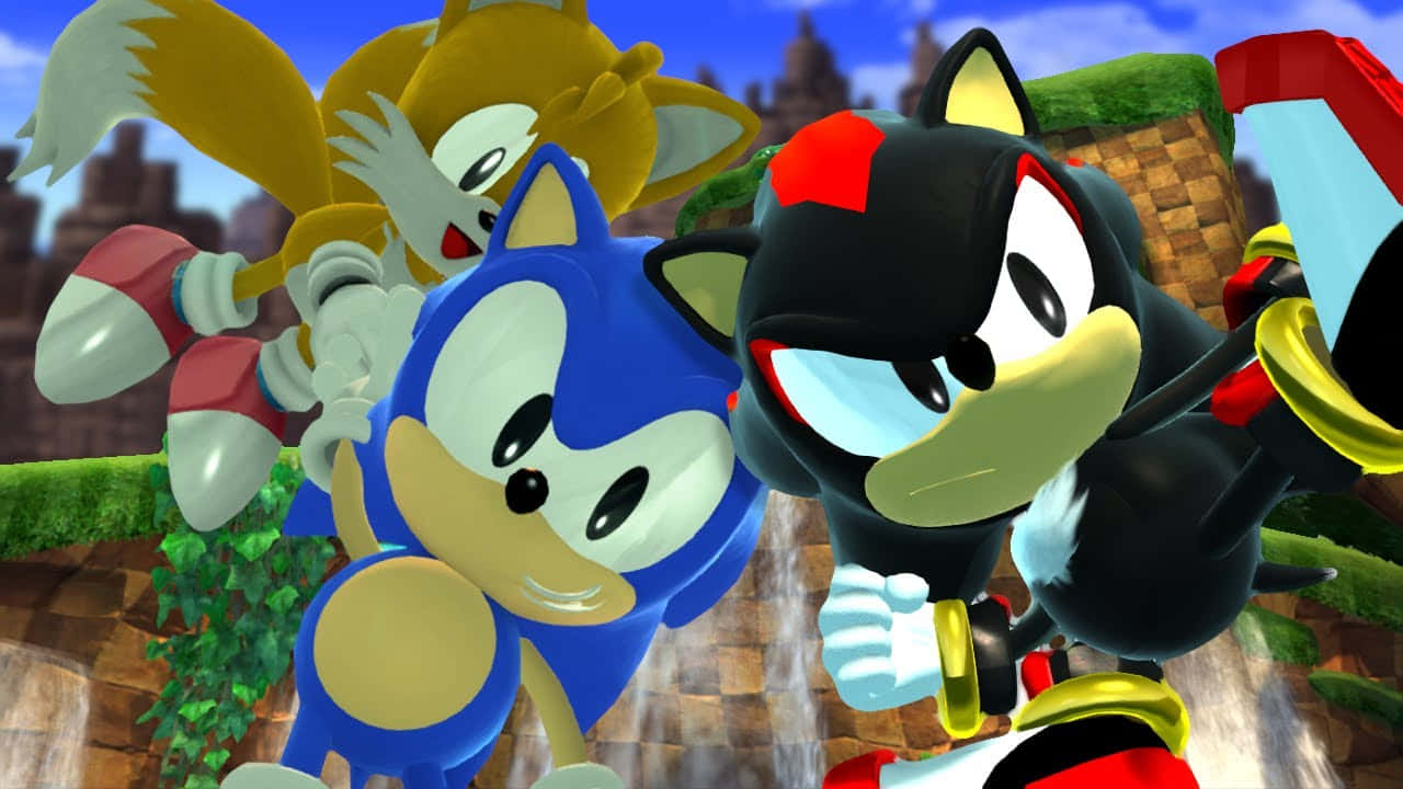 Sonic_ Tails_and_ Shadow_ Adventure Wallpaper