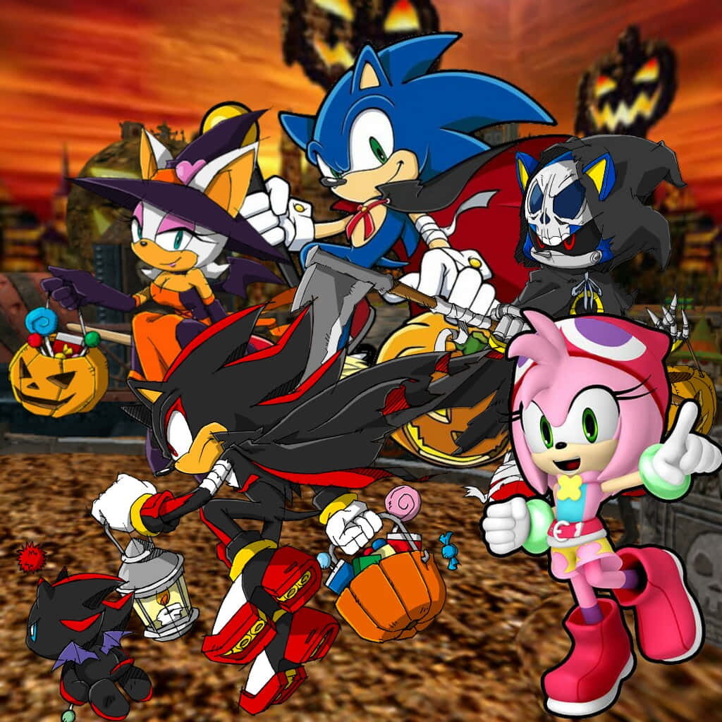 Sonic The Hedgehog Explores The Mysterious Pumpkin Hill Wallpaper