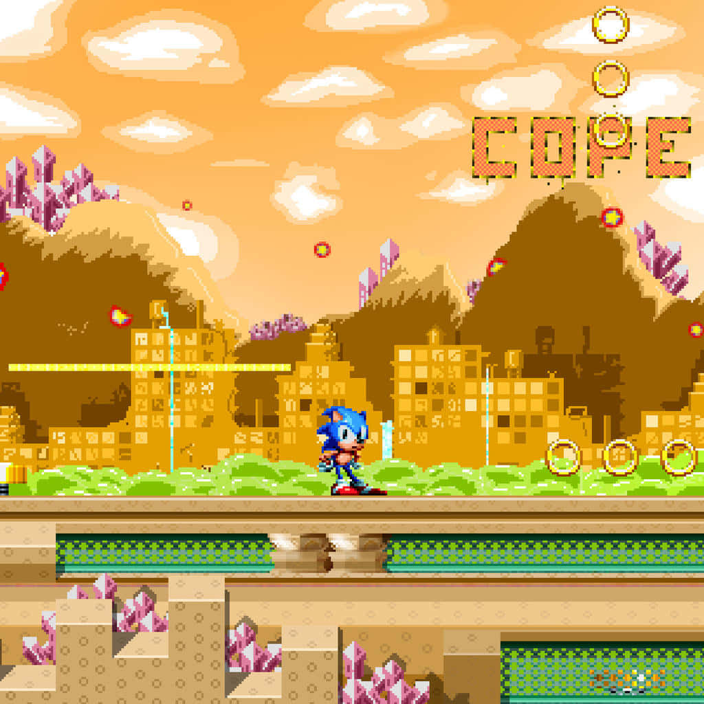 Sonic The Hedgehog Exploring The Vibrant Spring Yard Zone Wallpaper