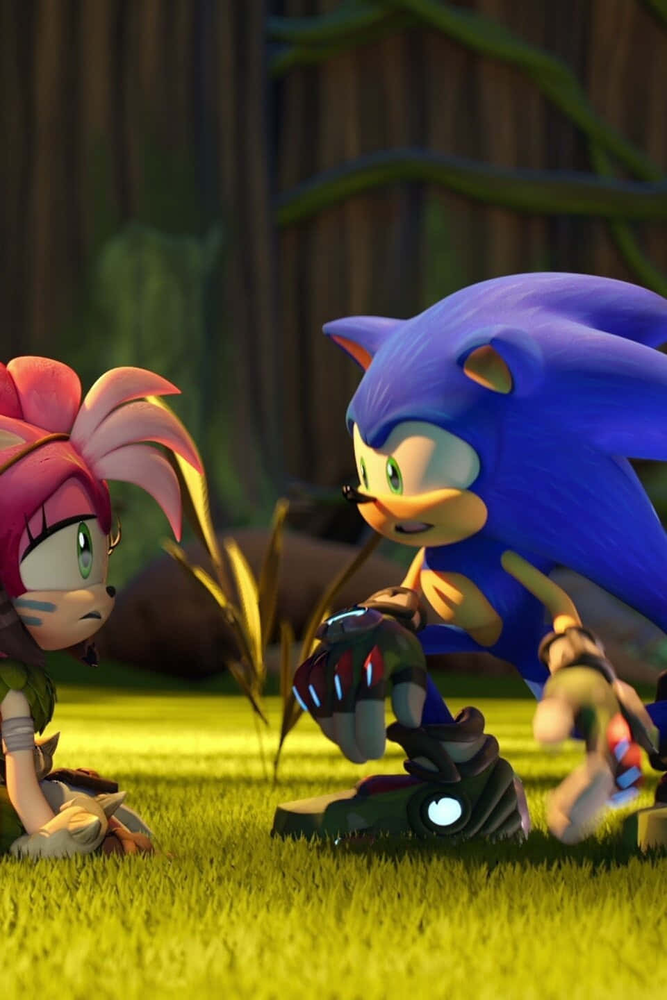 Sonicand Friend Conversation Wallpaper