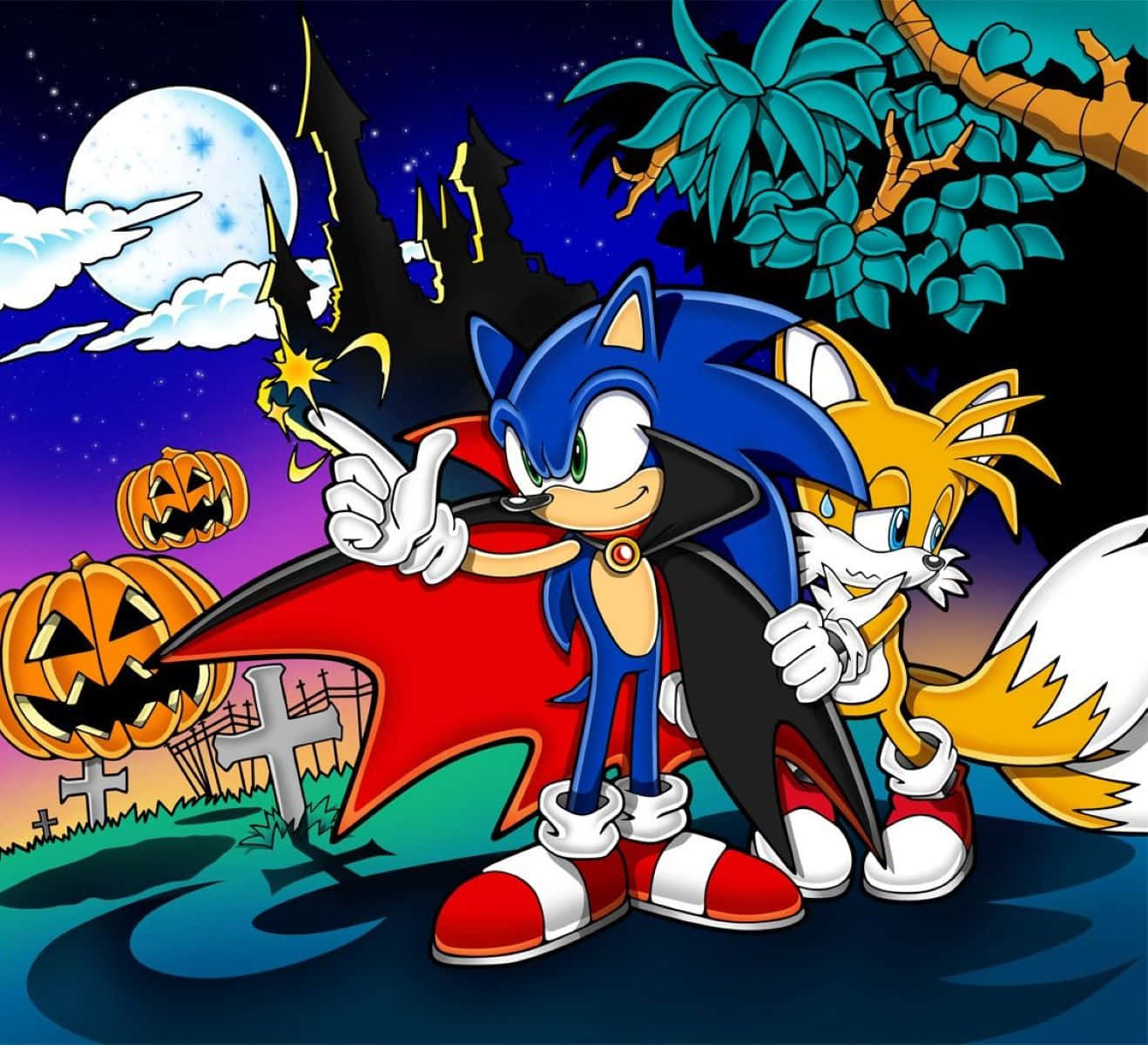 Sonicand Tails Halloween Adventure Wallpaper