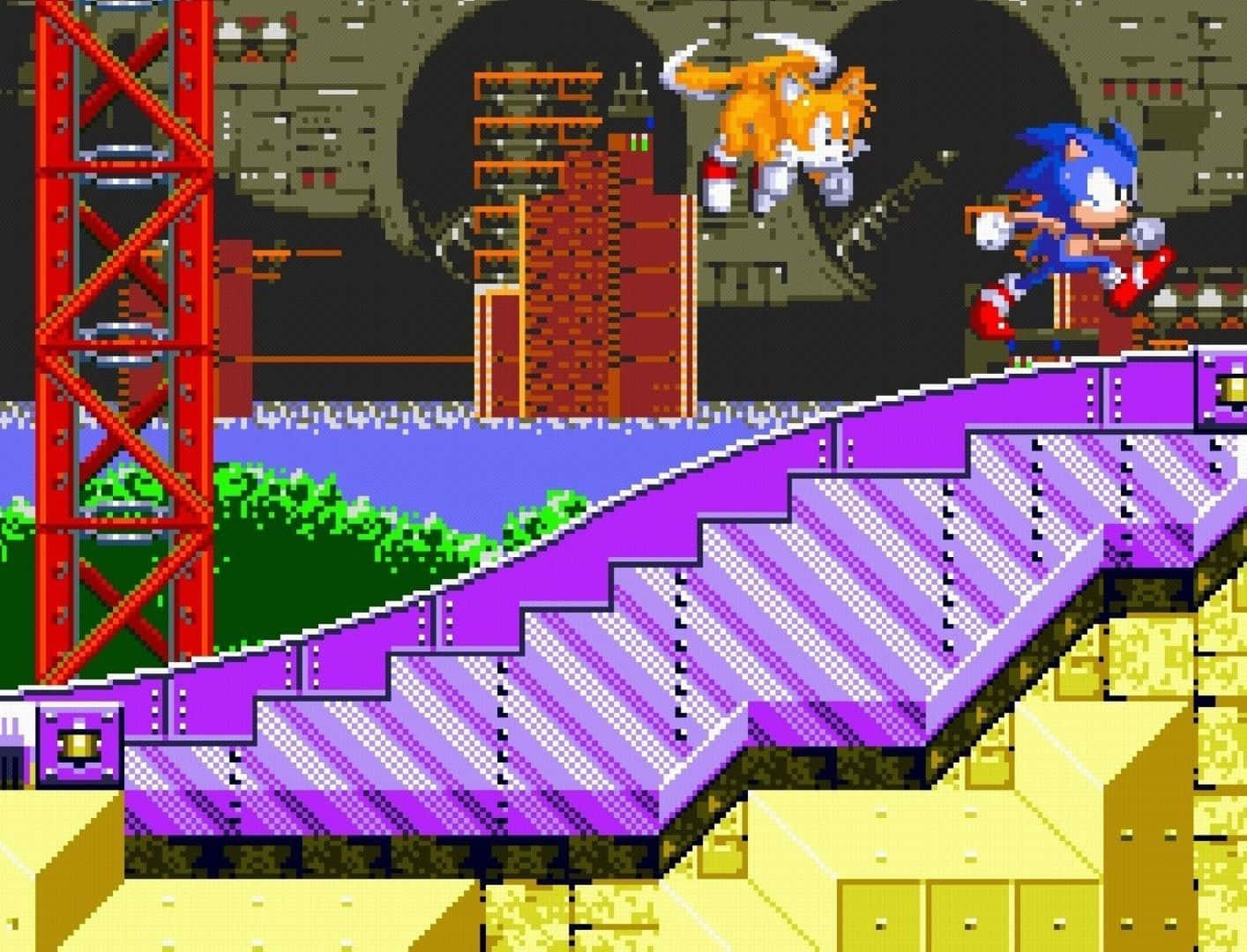 Sonicand Tails Launch Base Zone Wallpaper