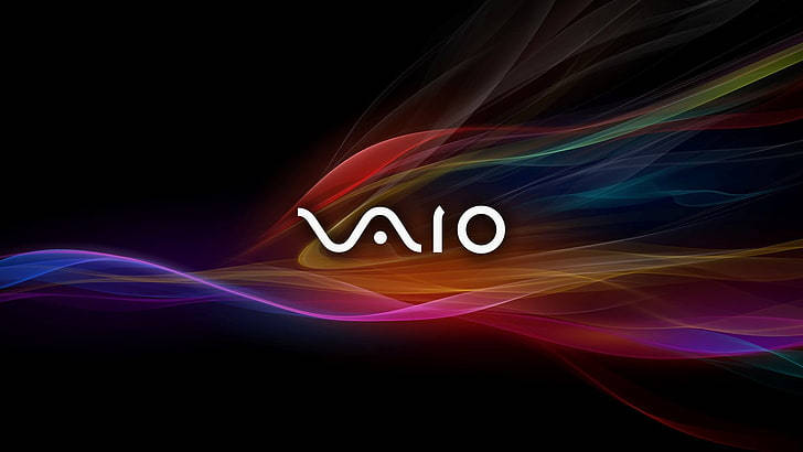 Sony Logo Vaio Light Waves Wallpaper