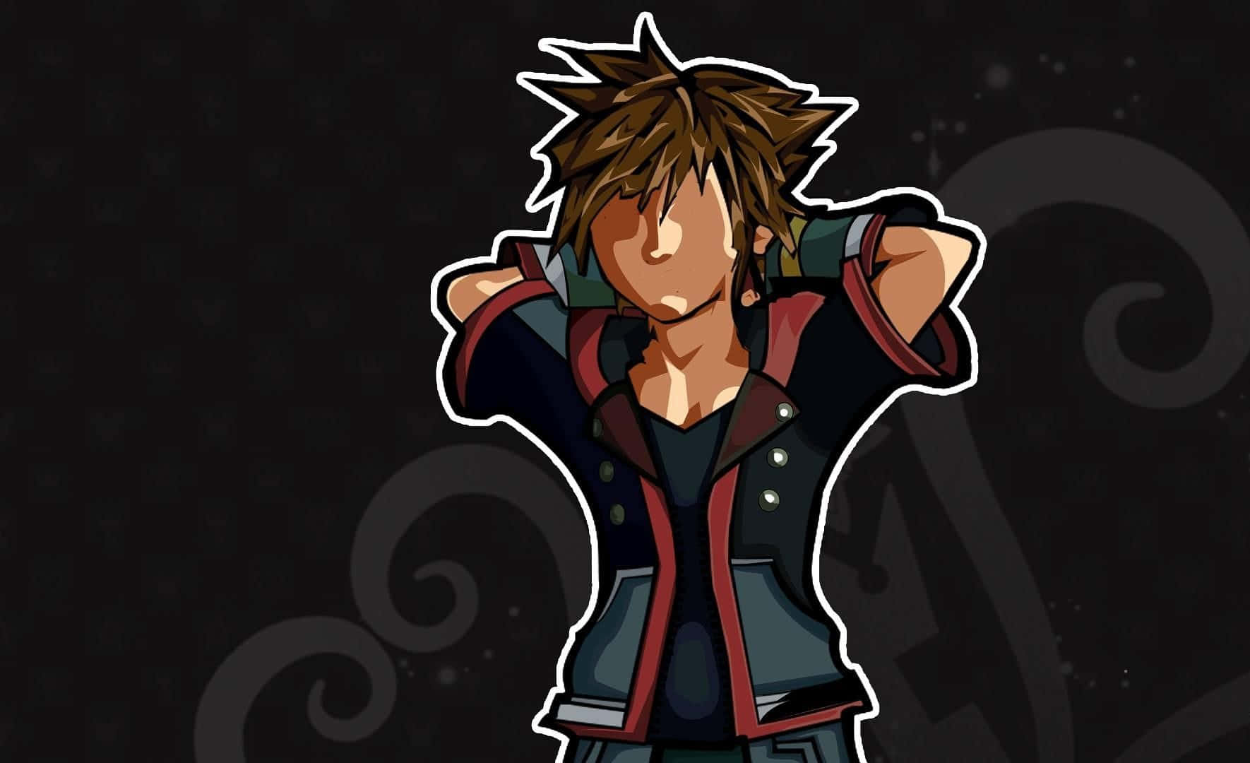 Sora - The Keyblade Master At Destiny Islands Wallpaper