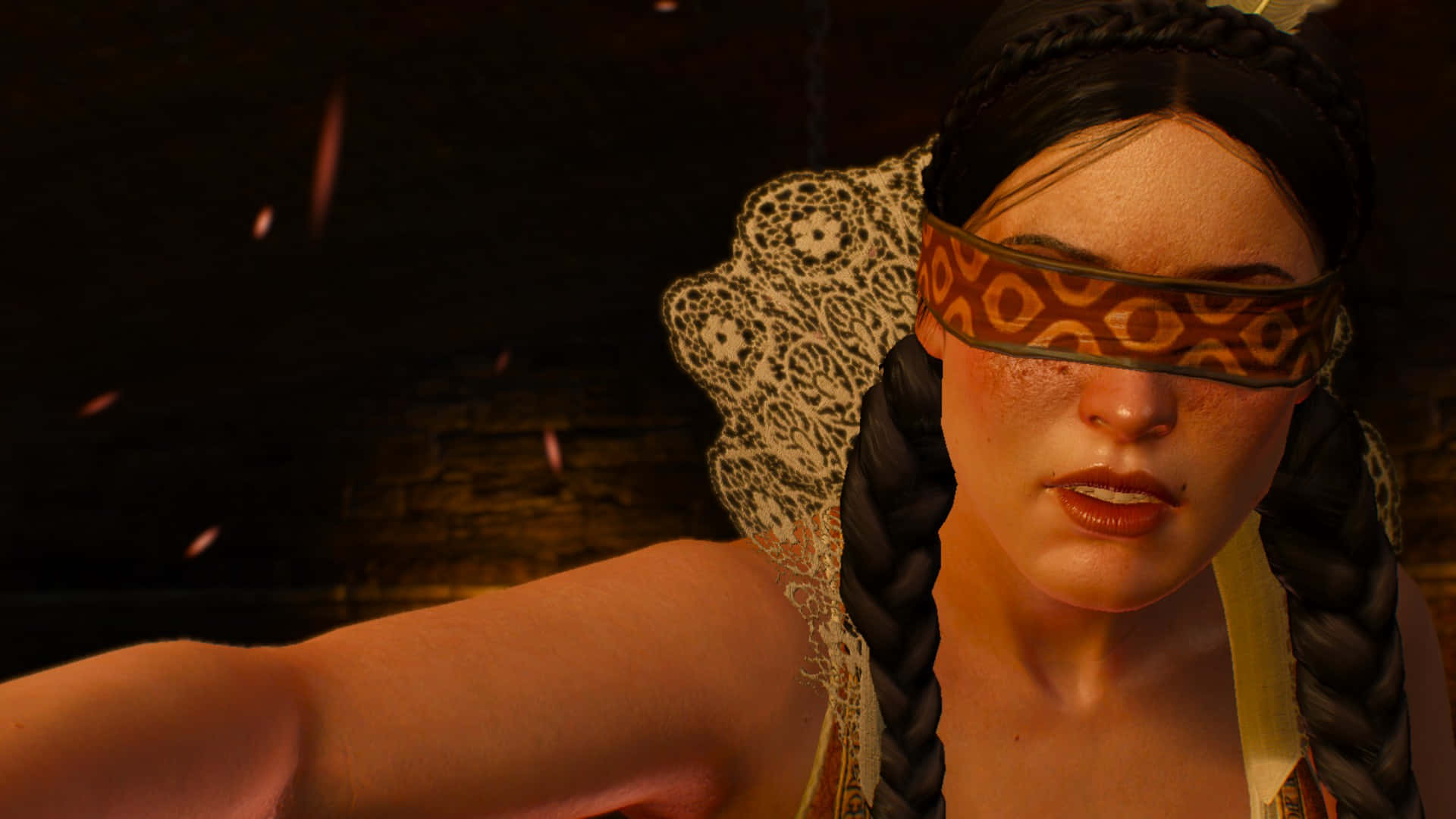 Sorceress Philippa Eilhart Showcasing Her Magic In A Mystical Ambiance. Wallpaper