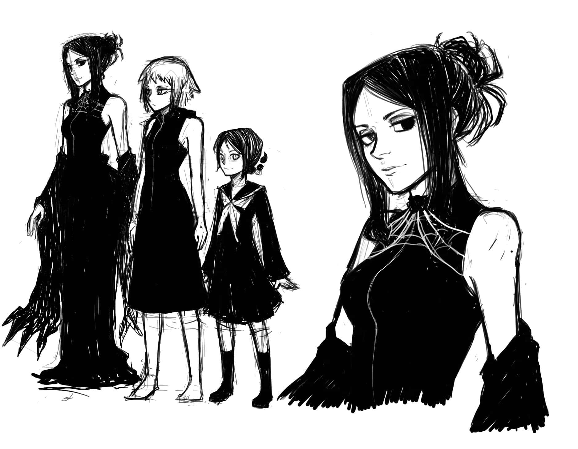 Soul Eater Arachne Character Design Sketches Wallpaper