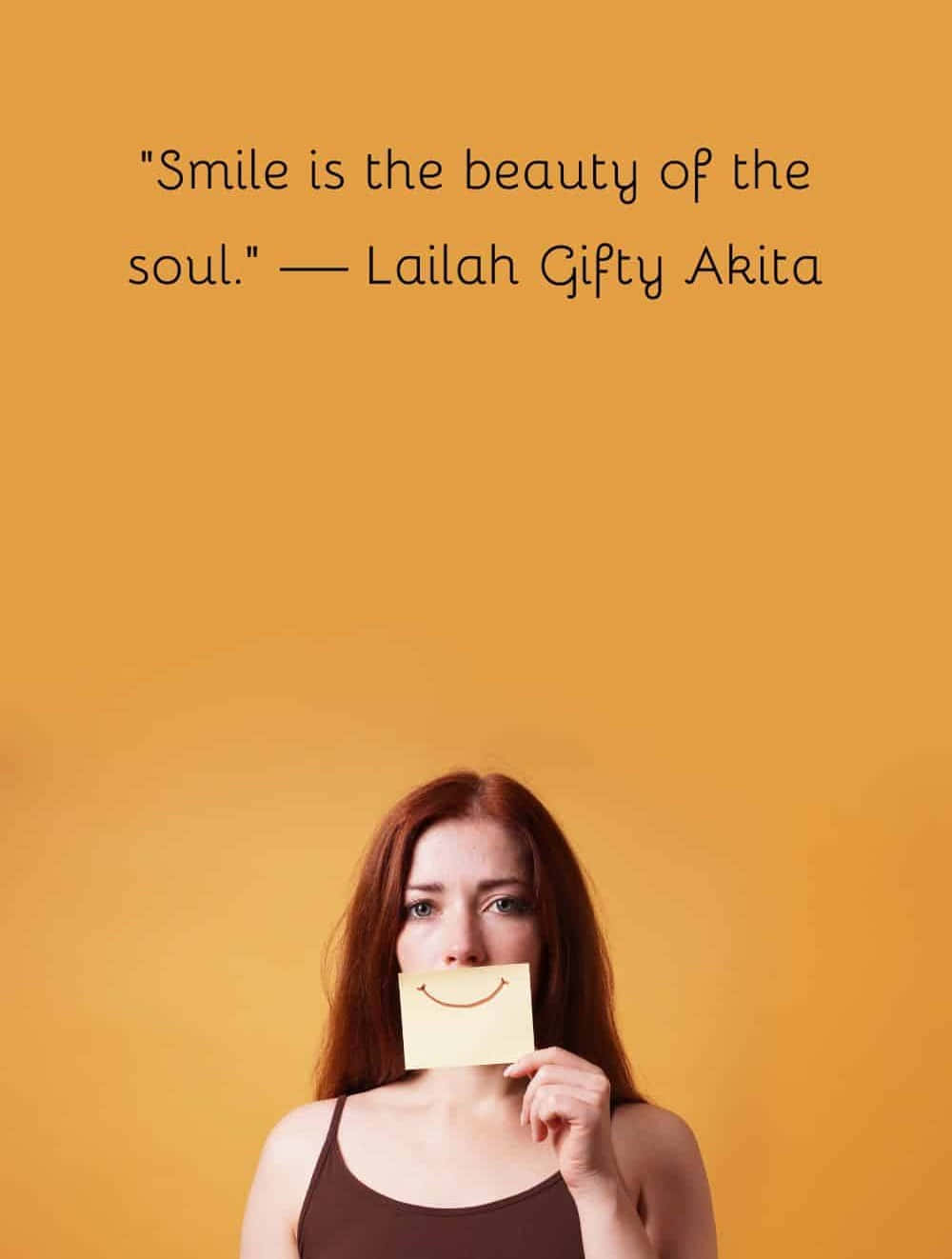 Soulful Smile Beauty Quote Wallpaper