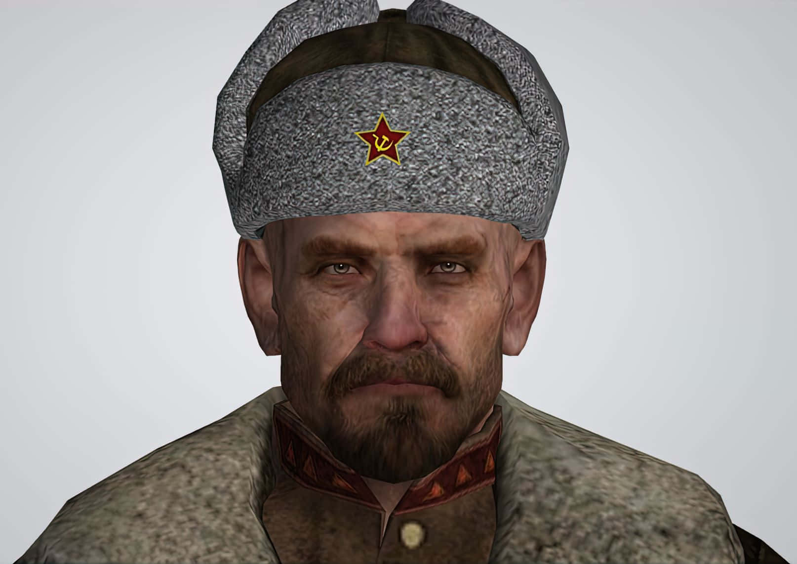 Soviet Officer Portrait Wallpaper