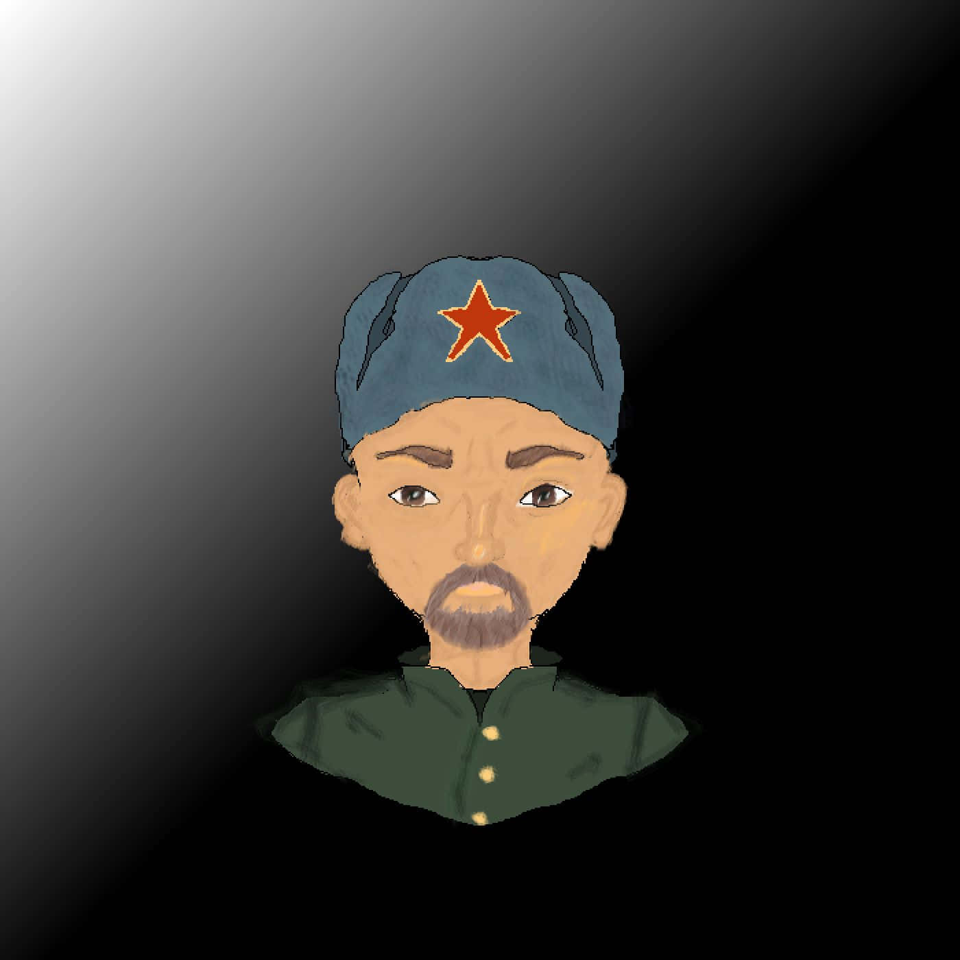 Soviet Soldier Illustration Wallpaper