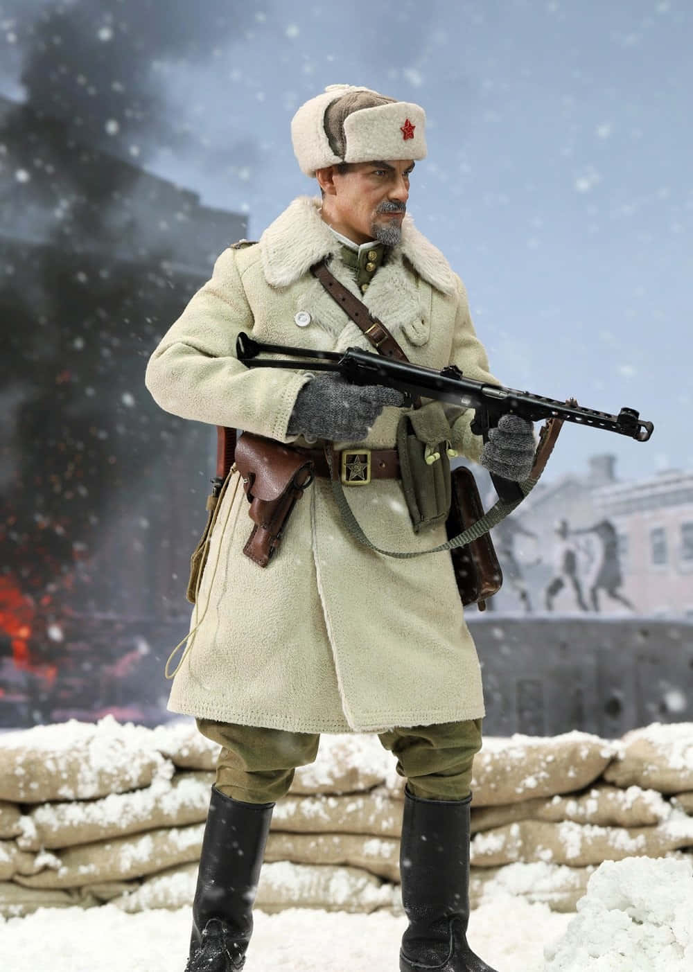 Soviet Soldier Winter Uniform Wallpaper