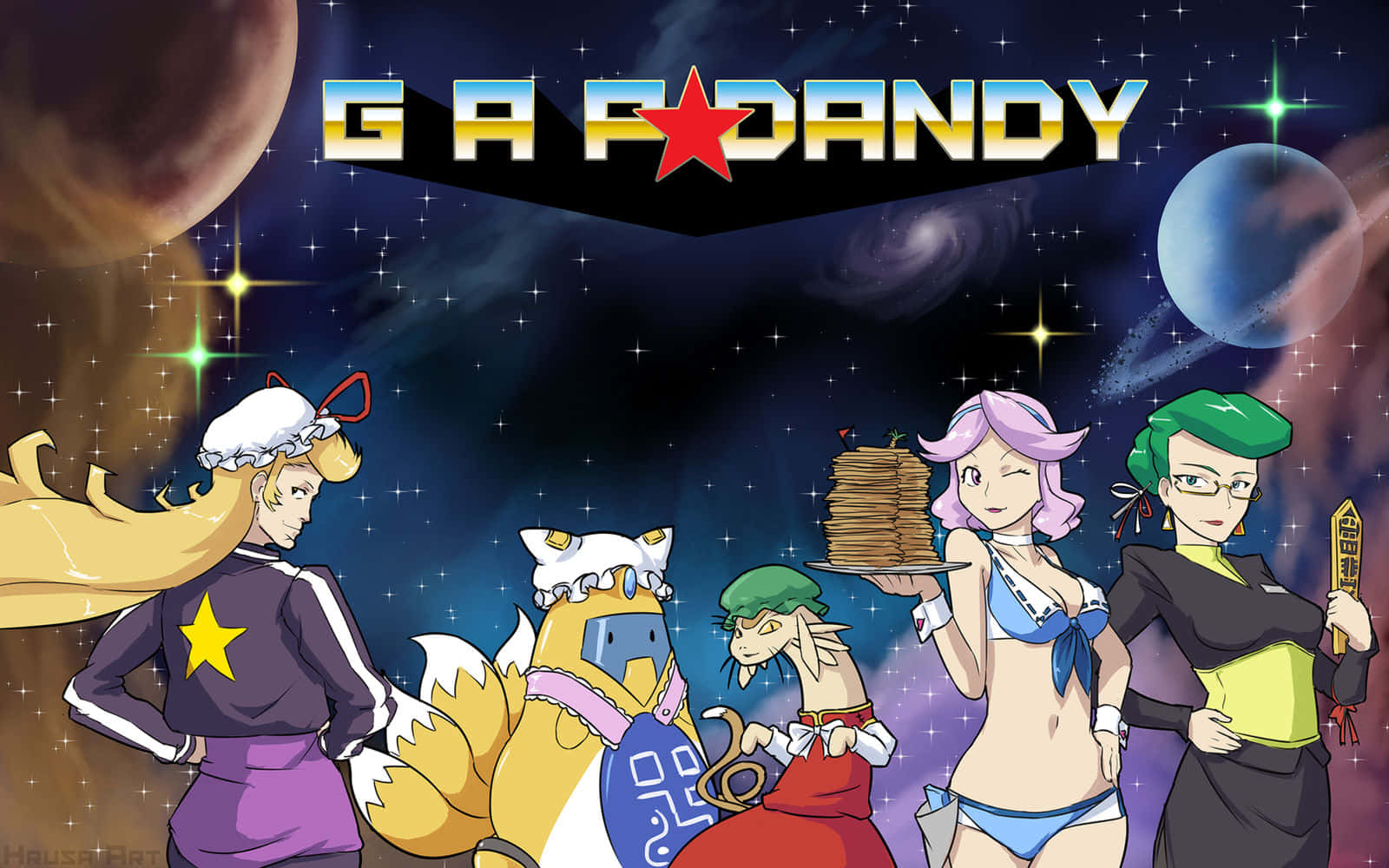 Space Dandy Girls Wallpaper