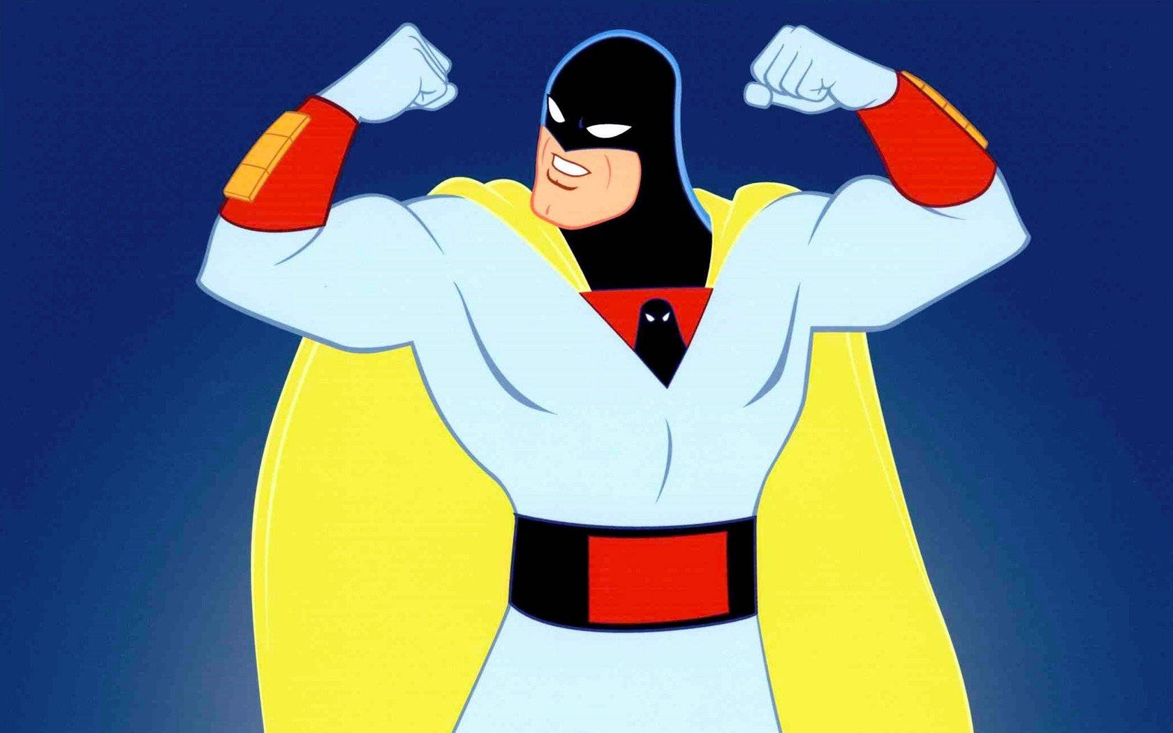 Space Ghost Flexing Wallpaper