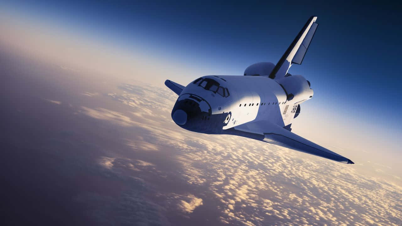 Space Shuttle Blue Atmosphere Wallpaper