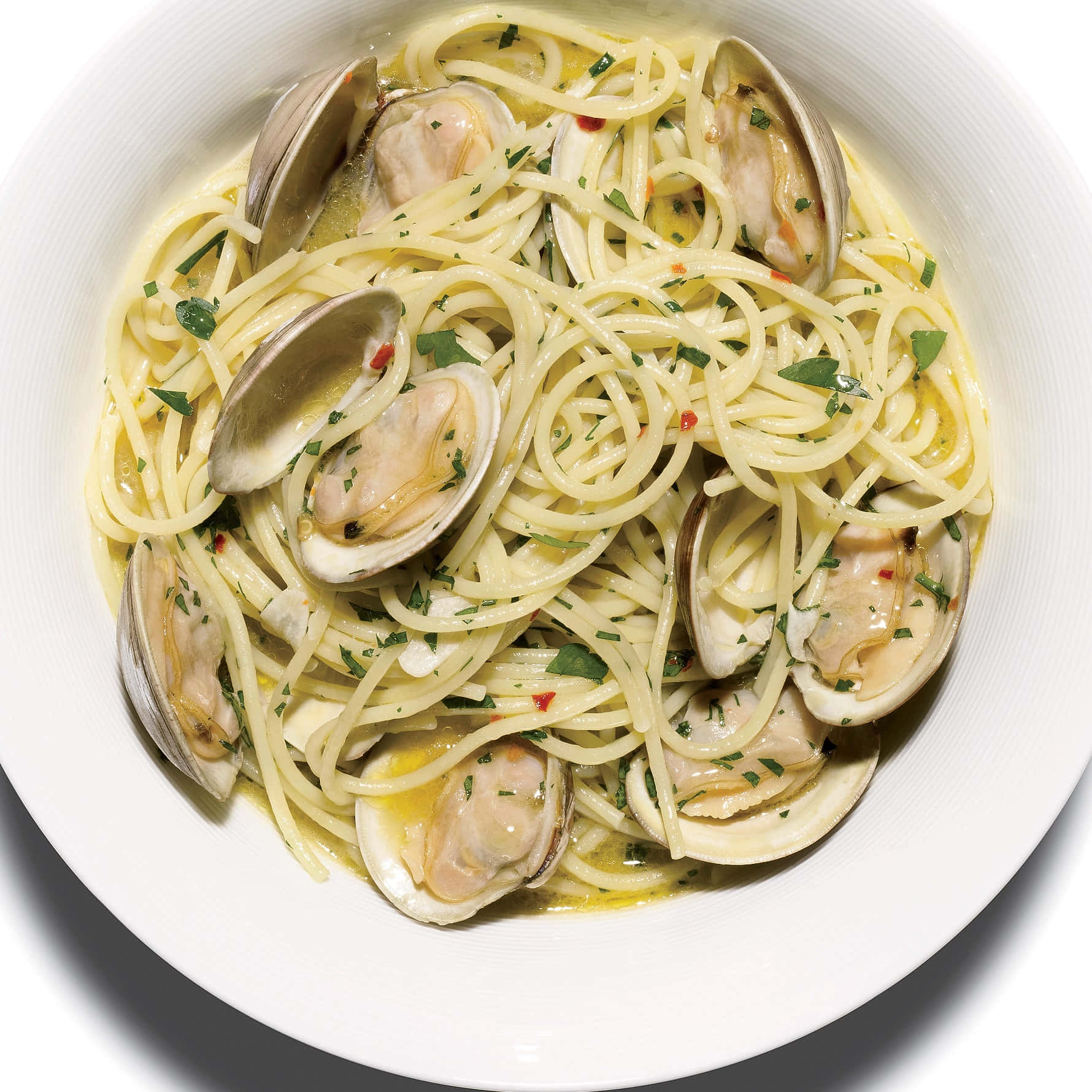 Spaghetti Alla Vongole With Clam Sauce Wallpaper