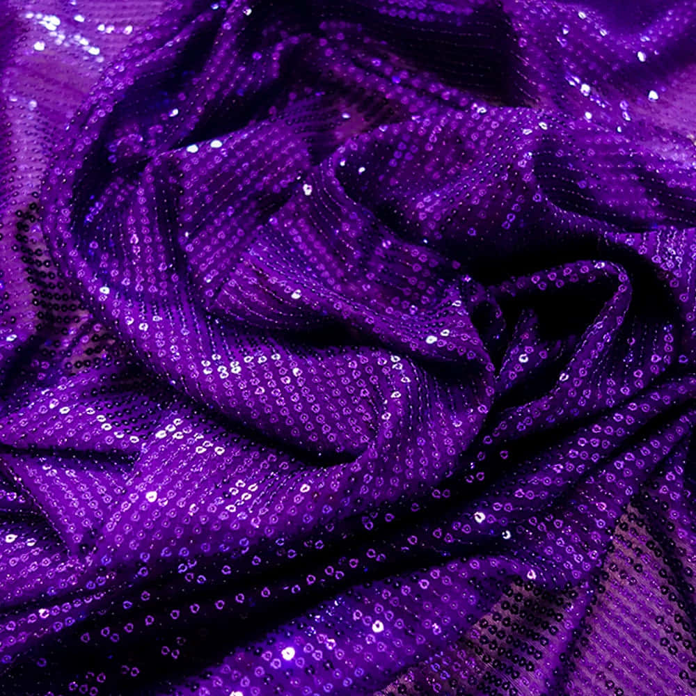 Sparkle And Shine In Purple Sequins Wallpaper