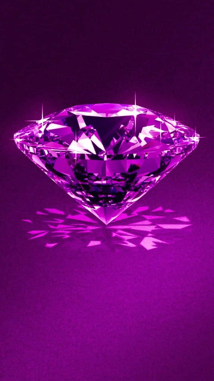 Sparkling Purple Diamond Wallpaper