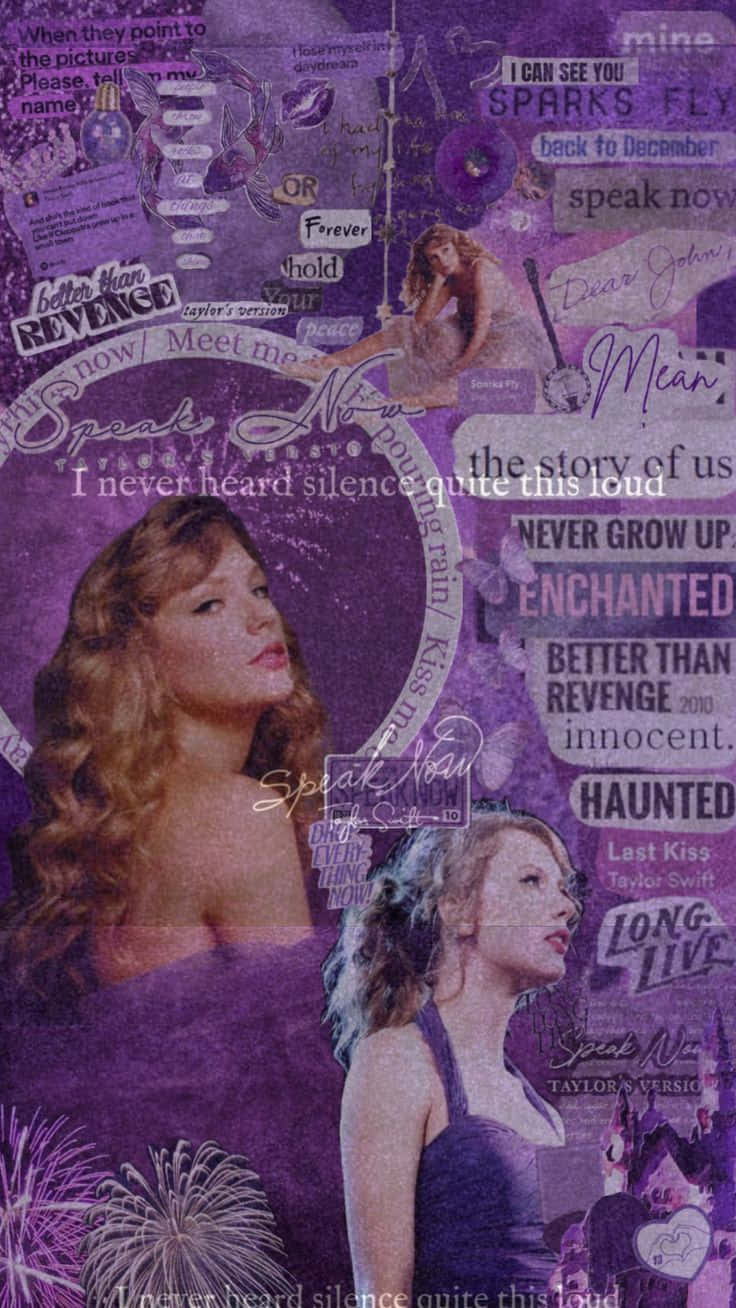 Speak Now Taylor Swift Collage Wallpaper