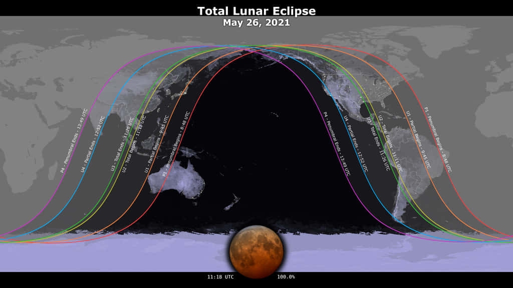 Spectacular Perigee Moon Illuminating The Night Sky Wallpaper