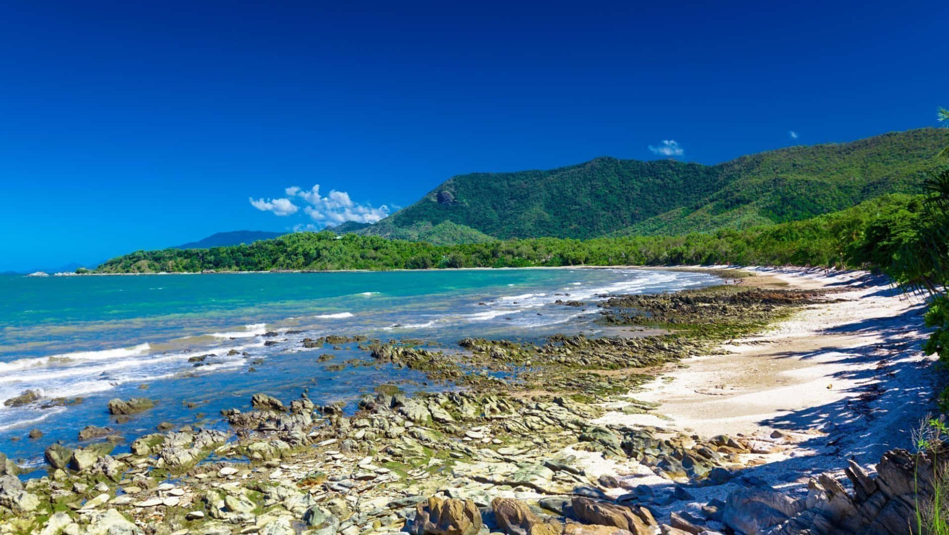 Spectacular View Of The Great Barrier Reef Near Cairns, Australia Wallpaper