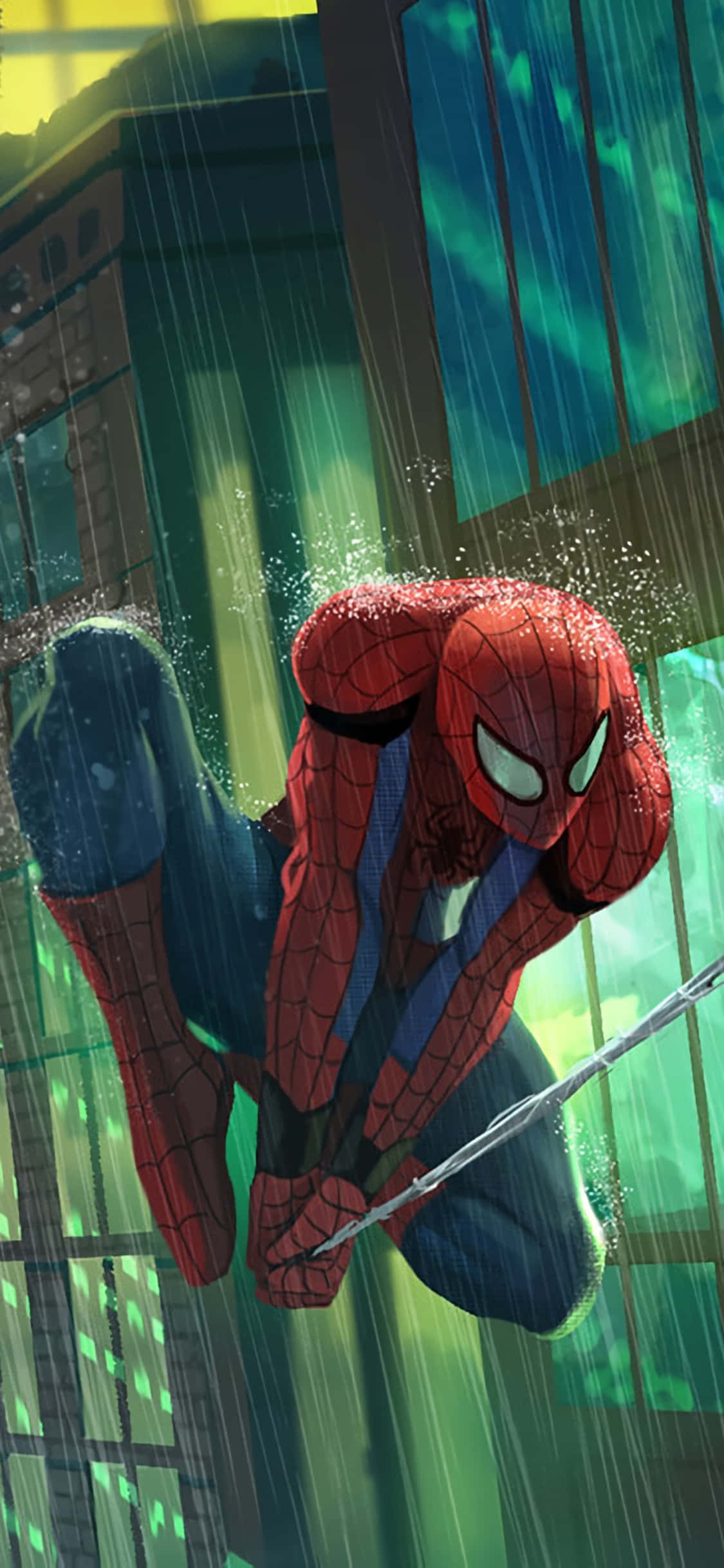 Spectacular Web-slinging Action Wallpaper