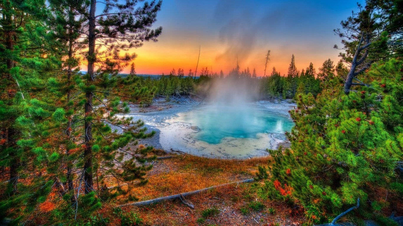 Spectacular Yellowstone Spring Season Wallpaper