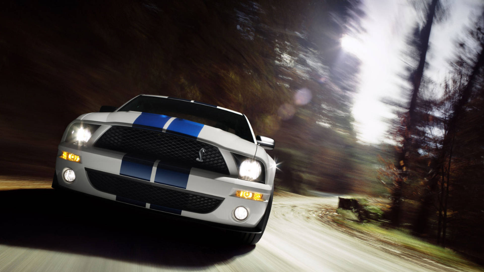 Speeding Ford Mustang In High Definition. Wallpaper