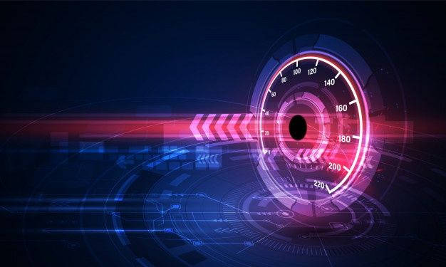 Speedtest Red And Blue Digital Art Wallpaper