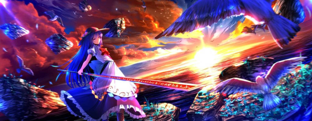 Spellbinding Encounter In Touhou Universe Wallpaper