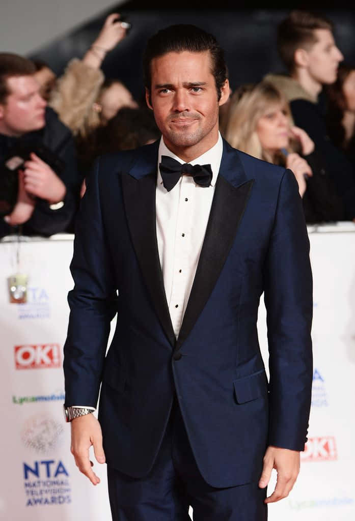 Spencer Matthews Posing In A Stylish Suit Wallpaper