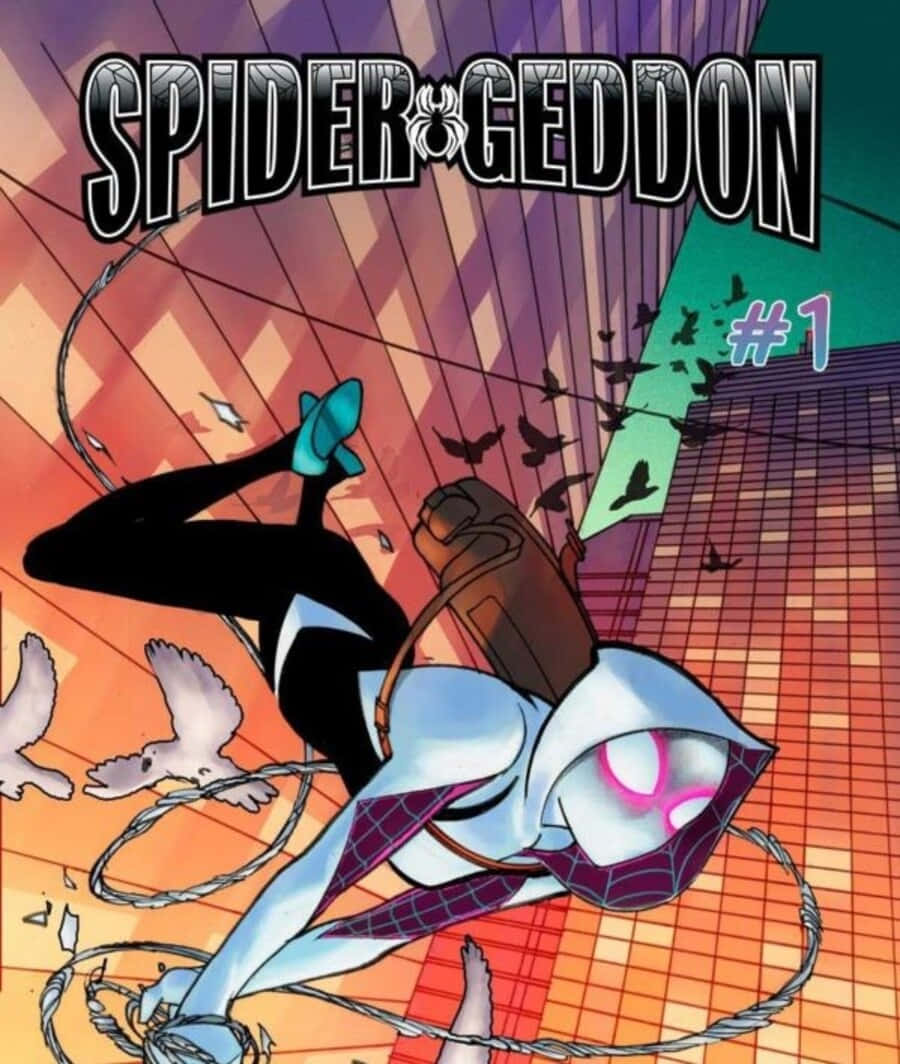 Spider-geddon Comic Heroes Unite Wallpaper