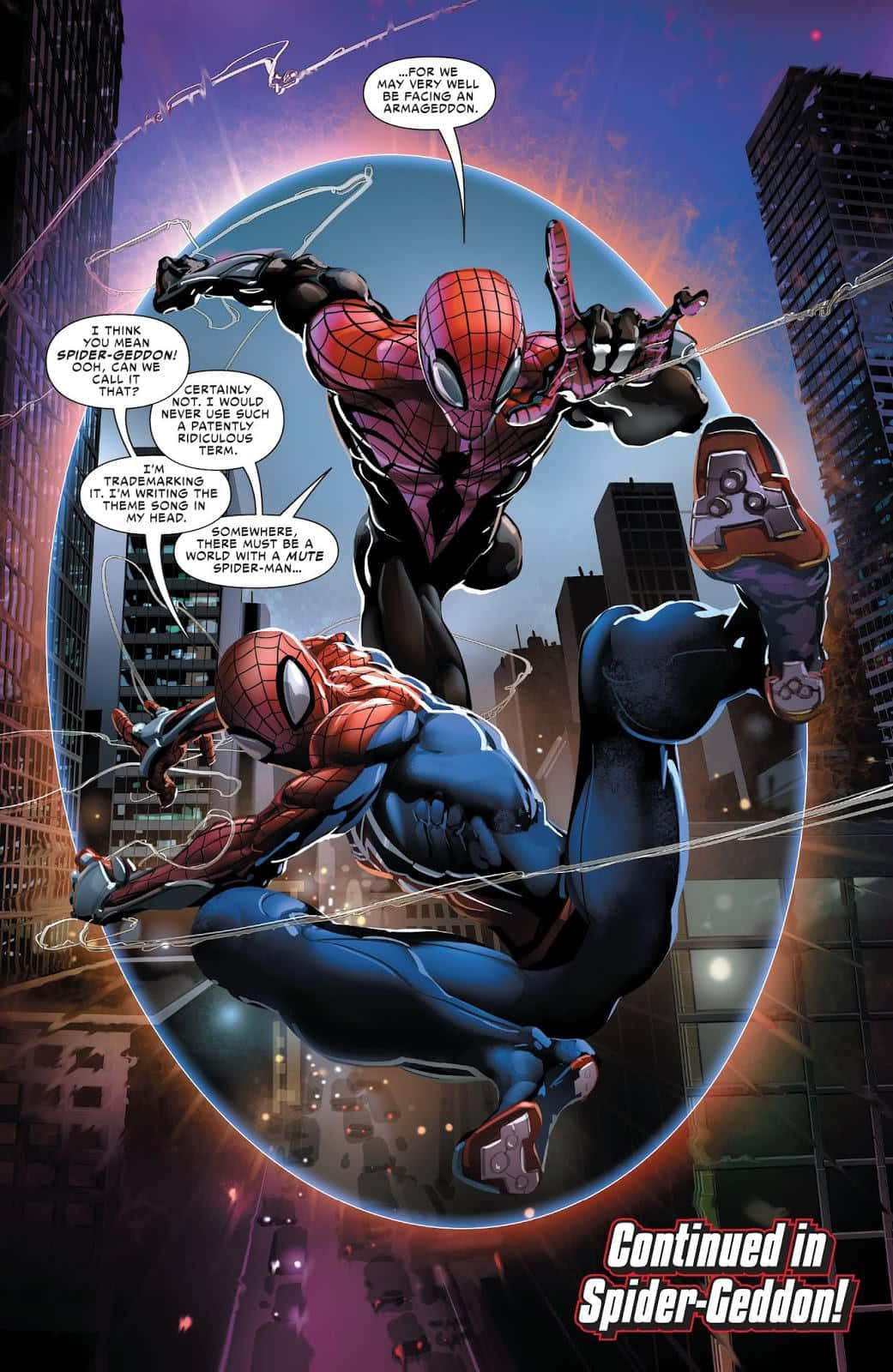 Spider-geddon: The Ultimate Multiverse Battle Wallpaper