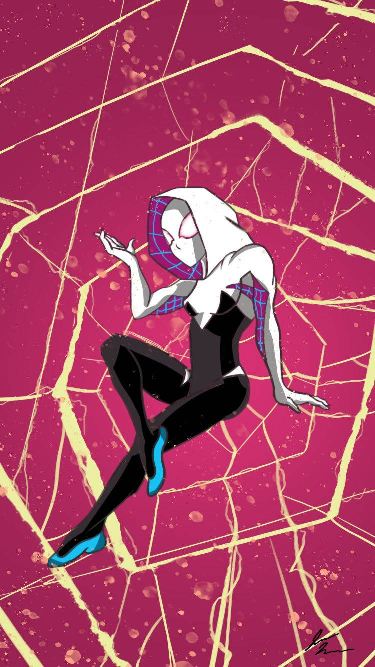 Spider Gwen On The Streets Of Her City Wallpaper