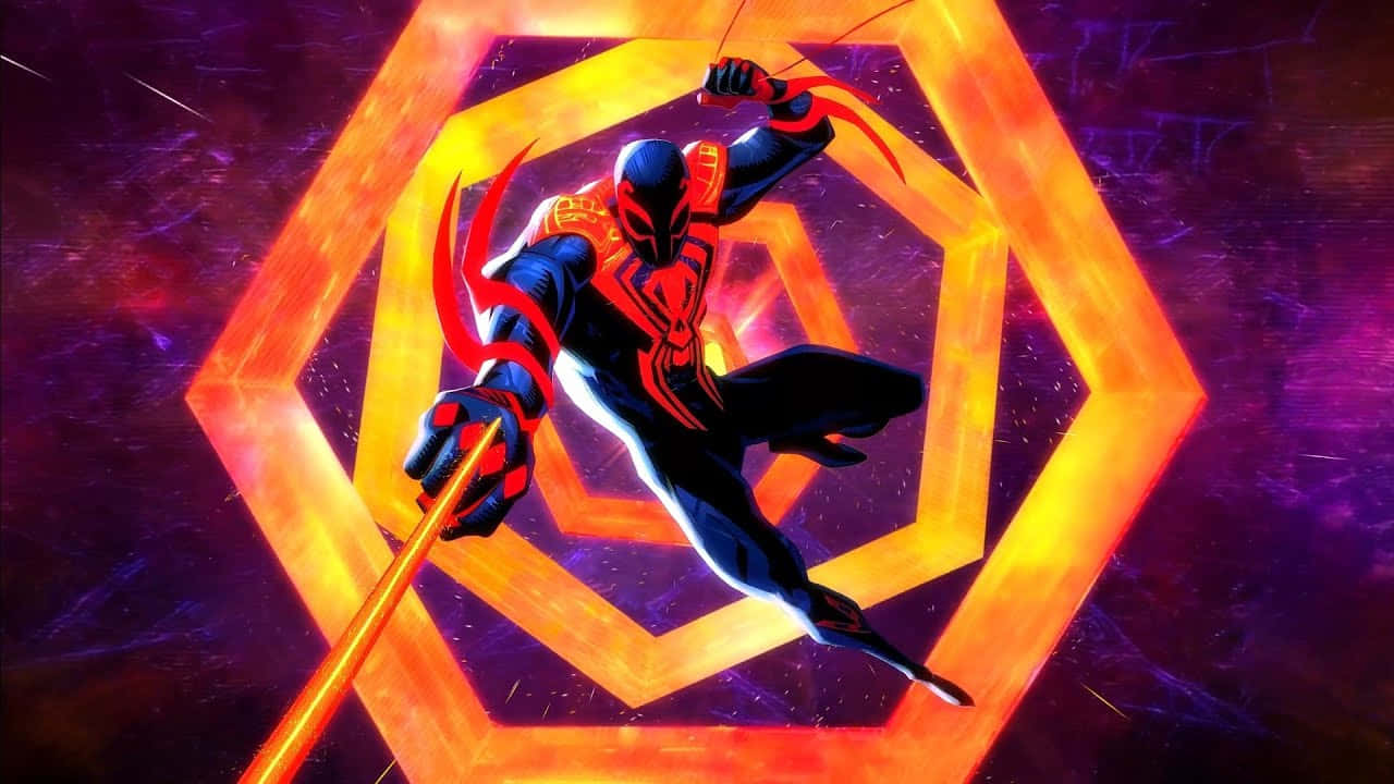 Spider Man2099 Dynamic Pose Wallpaper