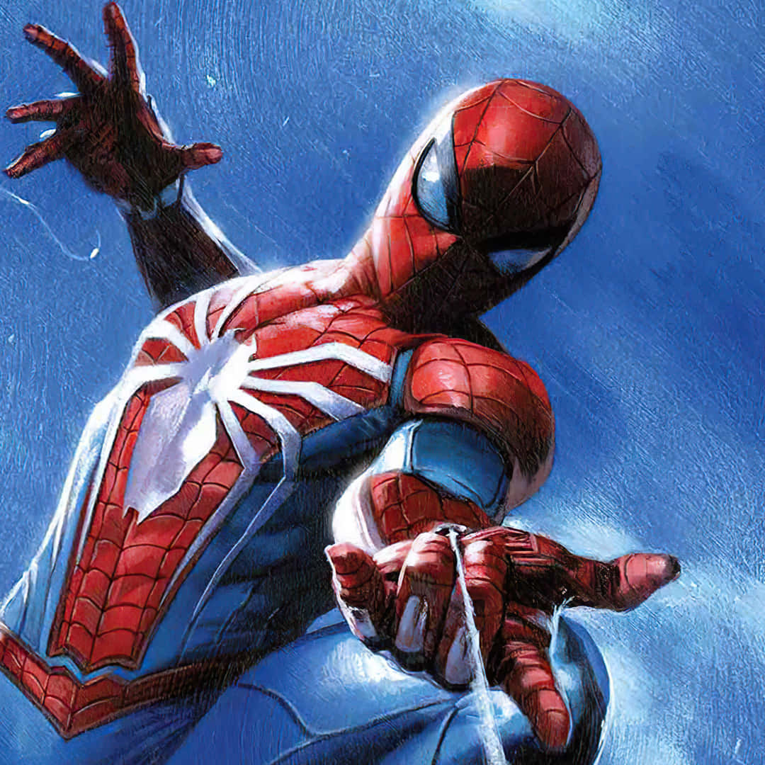 Spiderman Pfp Firing Web Wallpaper