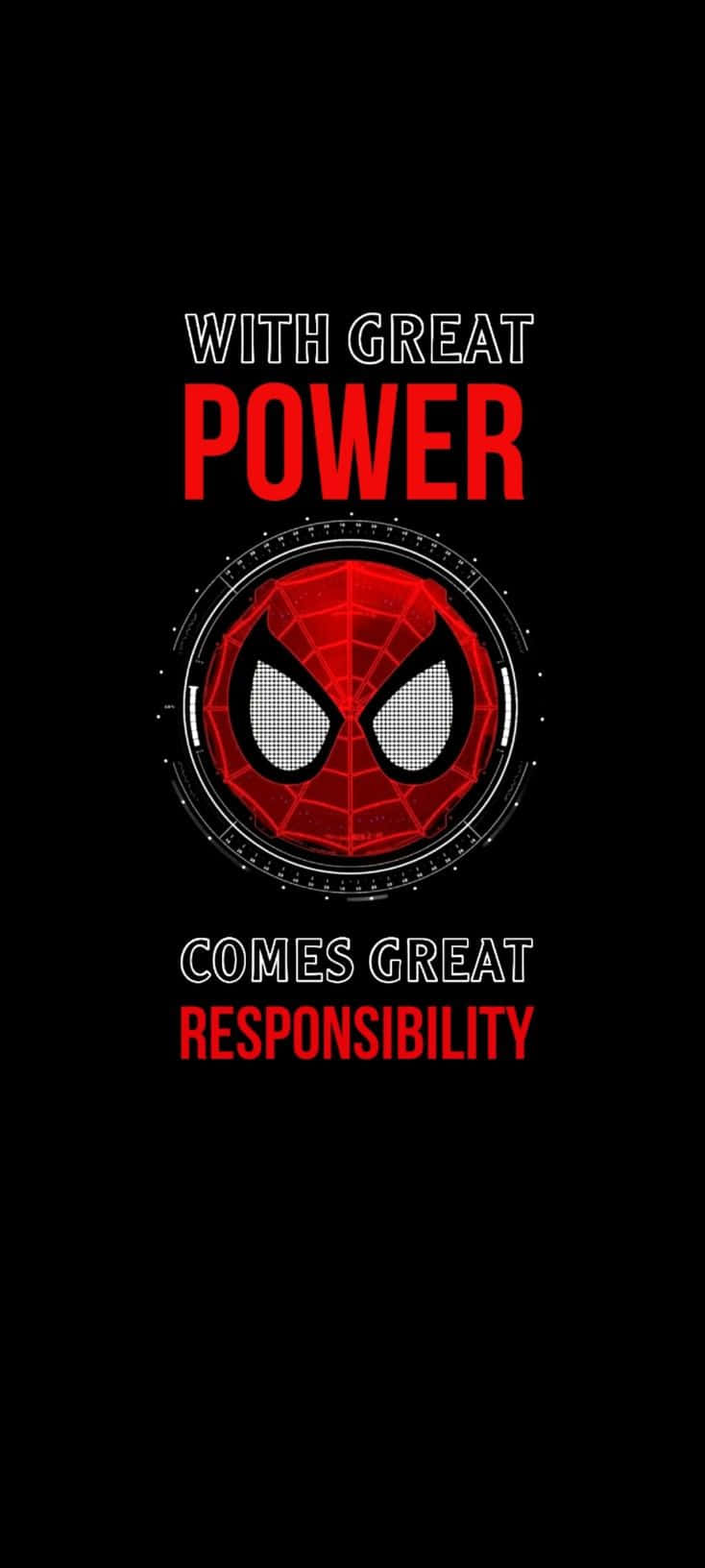 Spiderman Power Responsibility Quote Wallpaper