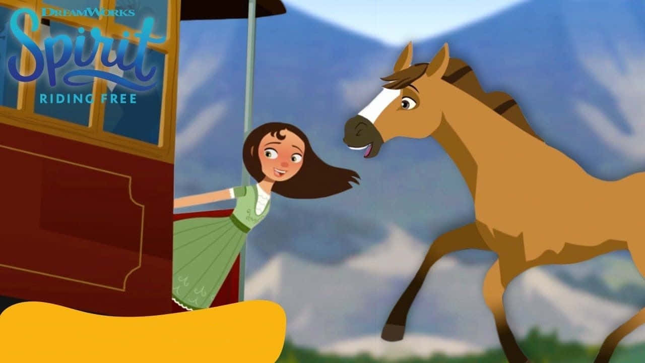 Spirit Riding Free Abigail With Spirit Wallpaper